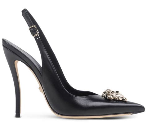 versace scarpa damen zehentrenner|versace slingback shoes.